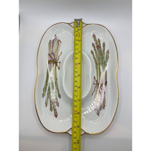 Royal Worcester Fine Porcelain Evesham Gold Asparagus Vintage Serving Plate Tray - Picture 7 of 9
